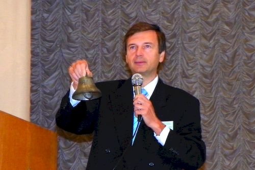 A.V. Bukalov opens the 28th International Conference on Socionics (Kyiv, September 2012)